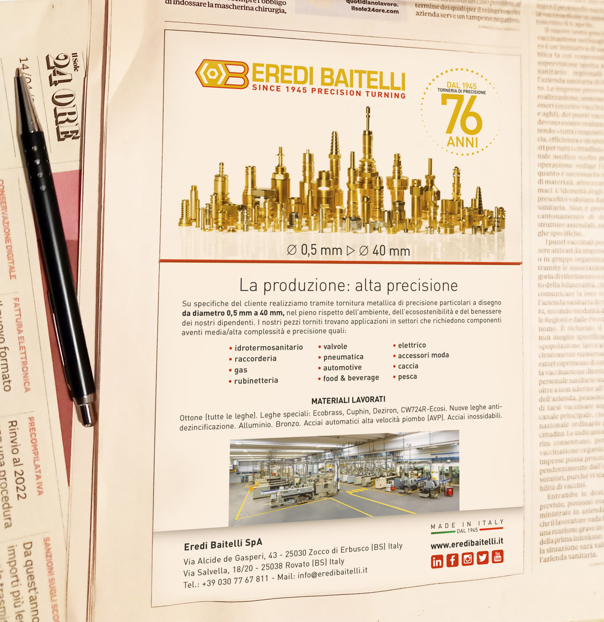 Sole 24Ore Torneria Sole 24Ore Torneria